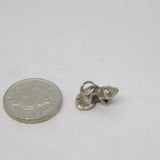 Sterling Silver Cat or Kitten Charm Pendant Vintage c1970