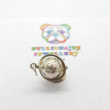 Sterling Silver Rotating Globe Atlas Charm Pendant Vintage c1960