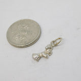 Sterling Silver Poodle Dog Charm Pendant Vintage c1970