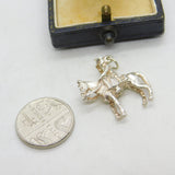 Sterling Silver Trooping the Colour Royal Charm Pendant Vintage c1970