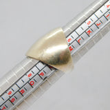 Sterling Silver Mexican Brushed Graduating Band Studio Ring Vintage c1990 Size N