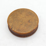 18th Century Burr Wood William Tell Folk Interest Snuff Box Antique c1790s