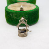 Sterling Silver Wishing Well Charm Pendant Vintage c1970
