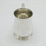 George II Sterling Silver Baluster Christening Mug Tankard Antique 1754 London