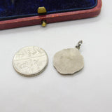 Sterling Silver St Christopher Travel Charm Pendant Vintage c1970