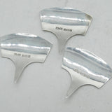 Set of Sterling Silver Cheddar, Stilton, Cheshire Cheese Markers Vintage