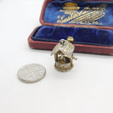 Sterling Silver Good Luck Wishing Well Charm Pendant Vintage c1970
