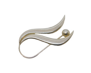 Tianguis Jackson Scottish Sterling Silver Floral Spray Brooch Vintage Edinburgh