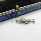 Sterling Silver Scottish Bagpiper Highland Charm Pendant Vintage c1970