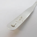 George III Sterling Silver Long Handle Salt Spoon Antique 1817 Birmingham