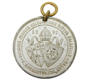 Queen Victoria Silver Plated Sutton Coldfield Diamond Jubilee Medal Antique 1897