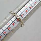 Sterling Silver Flat Braid Design Dress Band Ring Vintage c1970 Size M