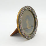 19th Century Italian Floral Micro Mosaic Picture Frame Antique c1880s
