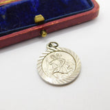 Sterling Silver St Christopher Charm Pendant Vintage c1970