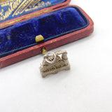 Sterling Silver Traditional Water Mill Charm Pendant Vintage c1970
