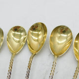 20th Century Canadian Birks Sterling Silver Floral Tea Strainer Antique c1920s