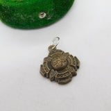 Victorian Gilt Metal Aesthetic Drop Charm Pendant Antique c1880
