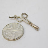 Sterling Silver Sewing Scissors Charm Pendant Vintage c1970