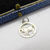 Sterling Silver Little Baby Calf Charm Pendant Vintage c1970