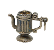 Sterling Silver Wine Jug Charm Pendant Vintage c1970