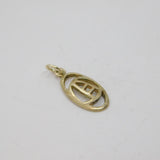 Sterling Silver Rennie Macintosh Style Oval Charm Or Pendant Vintage c1980s