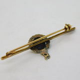 WWII Period 9ct Gold & Enamel Royal Marines Sweetheart Brooch Antique