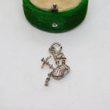 Sterling Silver Scottish Bagpipes Charm Pendant Vintage c1970