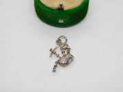 Sterling Silver Scottish Bagpipes Charm Pendant Vintage c1970