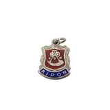 Sterling Silver Enamel Ripon Souvenir Charm Pendant Vintage c1970