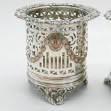 George III Regency Old-Sheffield Silver Plated Bottle Coasters Antique c1820s