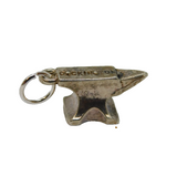 Sterling Silver Cockington Anvil Travel Souvenir Charm Pendant Vintage c1970