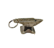 Sterling Silver Cockington Anvil Travel Souvenir Charm Pendant Vintage c1970