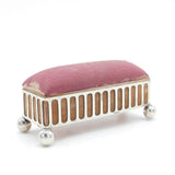 Victorian Silver Plated EPNS Jewellery Box or Pin Cushion Antique c1890