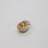 Sterling Silver Puppies In Basket Charm Pendant Vintage c1970