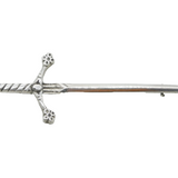 Robert Allison Scottish Sterling Silver Sword Brooch Antique 1947 Glasgow