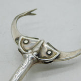 Art Nouveau Sterling Silver Mechanical Sugar Nips Antique 1909 Chester