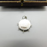 Sterling Silver 'Atlantic City' Medallion Charm Pendant Vintage c1970