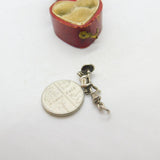 Sterling Silver Singing in the Rain Lampost Charm Pendant Vintage c1970