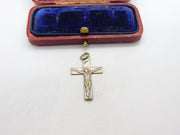 Sterling Silver Chris the Crucifiction Charm Pendant Vintage c1970