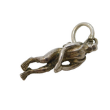 Sterling Silver Scuba Diver Charm Pendant Vintage c1970s