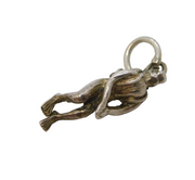 Sterling Silver Scuba Diver Charm Pendant Vintage c1970s