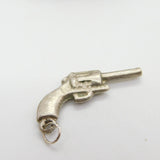 Sterling Silver Little Revolver Charm Pendant Vintage c1970