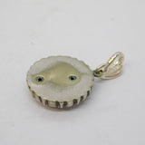 Victorian Silver & Silver Plated Aesthetic Movement Floral Pendant Antique c1880