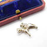Sterling Silver Man Riding a Horse Charm Pendant Vintage c1970