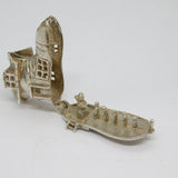 Sterling Silver "Old Woman That Lived In A Shoe" Charm Pendant Vintage c1970