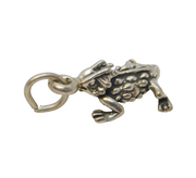 Sterling Silver Lizard Charm Pendant Vintage c1970