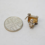 Sterling Silver Piano Man Charm Pendant Vintage c1970