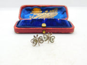 Sterling Silver Butterfly Stud Earrings Vintage c1970