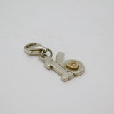 Sterling Silver & Gold Diamond Set 16th Birthday Charm Pendant Modern c2000s