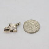 Sterling Silver Sneaker Boot Shoe Charm Pendant Vintage c1970s